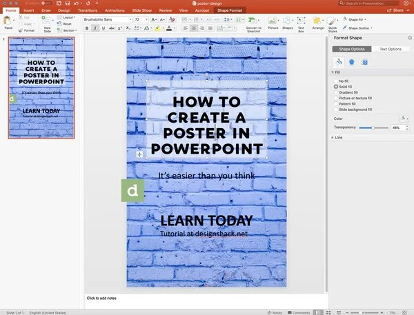 10 bước đơn giản để thiết kế poster bằng PowerPoint