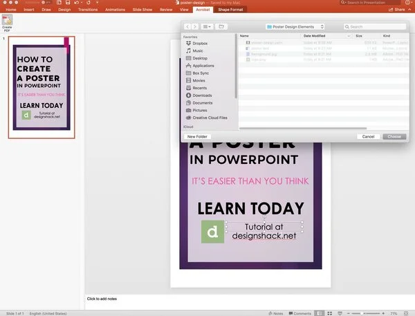 10 bước đơn giản để thiết kế poster bằng PowerPoint