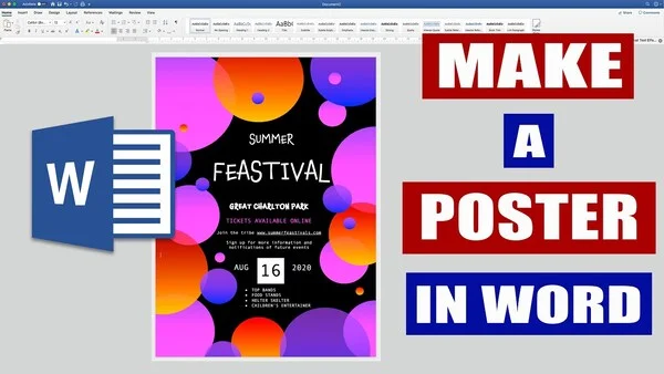 11 bước đơn giản để thiết kế poster bằng Word