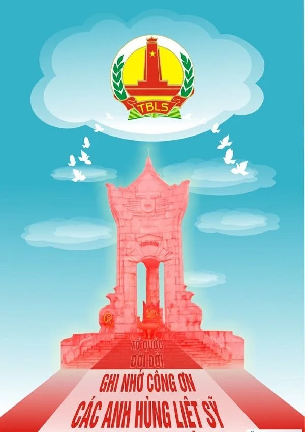 ​Tranh cổ động ngày thương binh liệt sĩ 27/7 ấn tượng nhất