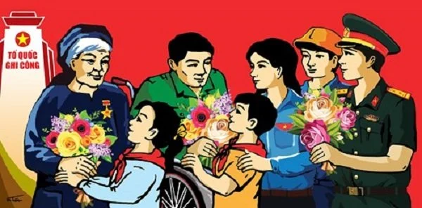​Tranh cổ động ngày thương binh liệt sĩ 27/7 ấn tượng nhất