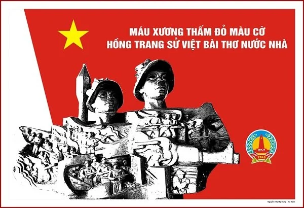​Tranh cổ động ngày thương binh liệt sĩ 27/7 ấn tượng nhất