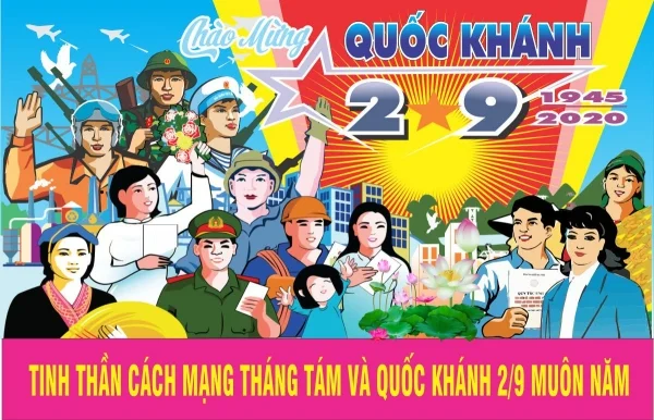 Bộ tranh cổ động 2/9 chào mừng ngày Quốc khánh file vector
