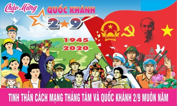 Bộ tranh cổ động 2/9 chào mừng ngày Quốc khánh file vector