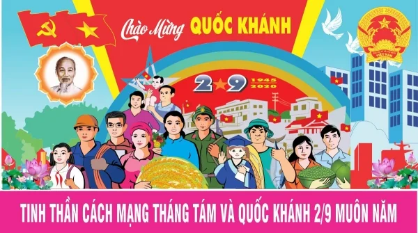 Bộ tranh cổ động 2/9 chào mừng ngày Quốc khánh file vector
