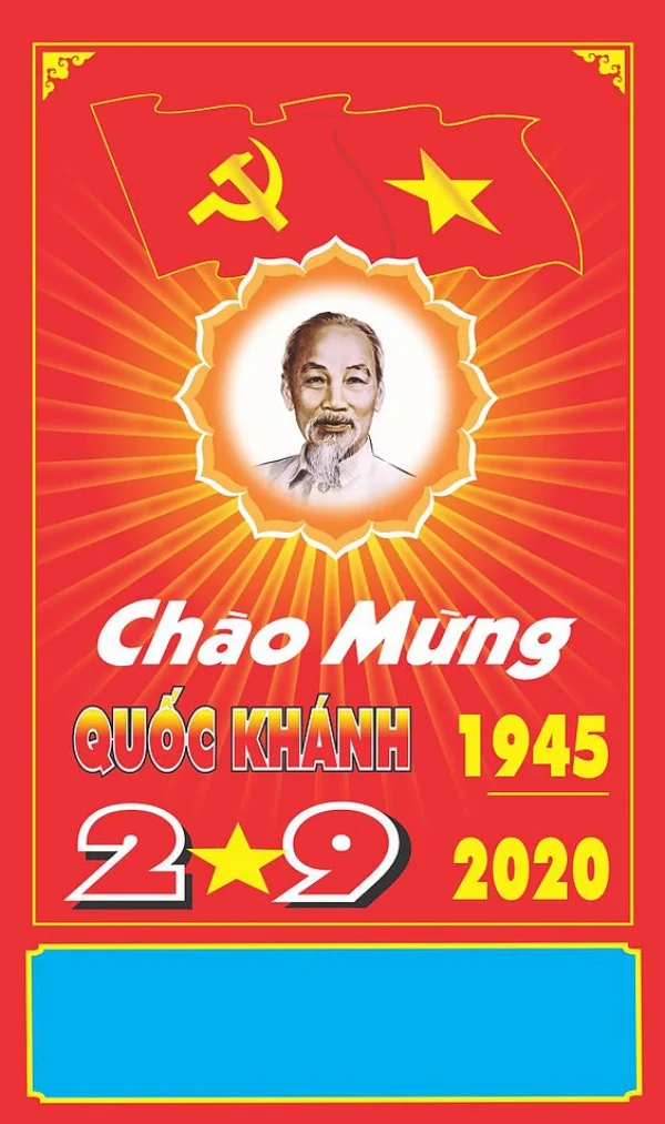 Bộ tranh cổ động 2/9 chào mừng ngày Quốc khánh file vector