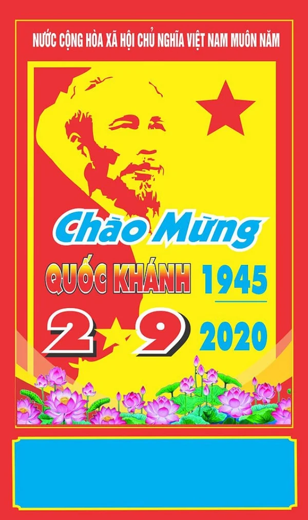 Bộ tranh cổ động 2/9 chào mừng ngày Quốc khánh file vector