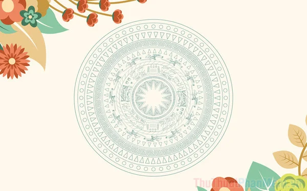 Chia sẻ miễn phí bộ tài nguyên hoa văn trống đồng vector, Corel, AI, PDF