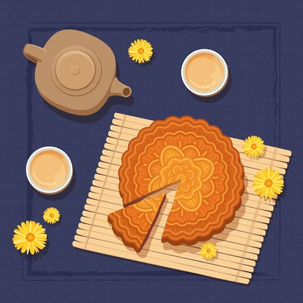 Link tải bánh trung thu vector miễn phí đầy đủ file PSD, Ai, PNG