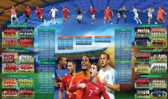 Download miễn phí File vector lịch thi đấu Euro 2021 mới nhất hiện nay