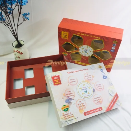 Hộp giấy đựng yến sào Yến Gia Đình