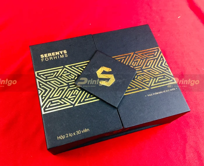 Printgo x Serenys: Thiết kế và in hộp đựng sản phẩm sinh lý nam cao cấp