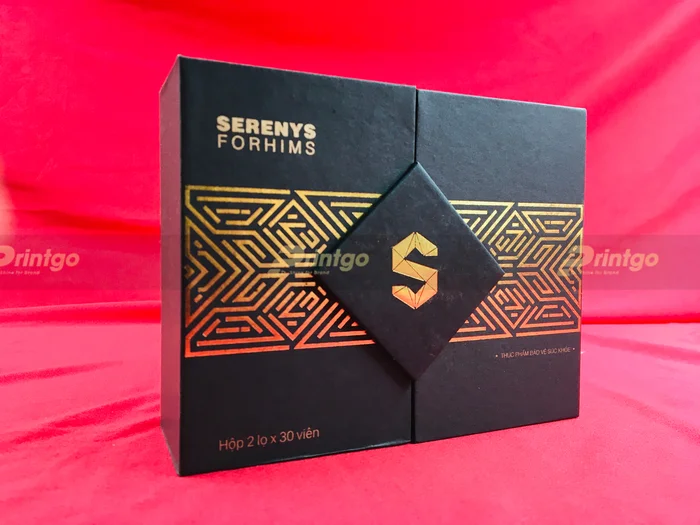 Printgo x Serenys: Thiết kế và in hộp đựng sản phẩm sinh lý nam cao cấp