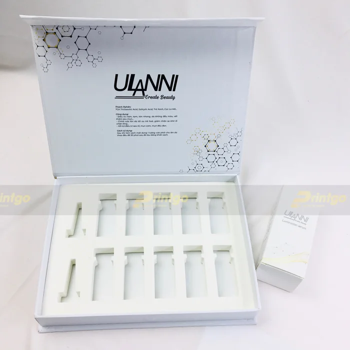 Printgo x Ulanni: Thiết kế và in hộp giấy đựng mỹ phẩm cao cấp, sang trọng