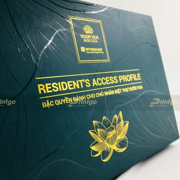 Printgo x Vườn Vua resort & villas: Hộp đựng sổ hồng biệt thự nghỉ dưỡng đẳng cấp 5 sao