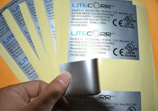 Tem bảo hành decal bạc