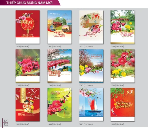 Địa chỉ in thiệp chúc tết 2022 độc đáo, ấn tượng trên toàn quốc