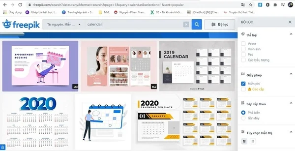 Cách thiết kế lịch để bàn bằng các template miễn phí