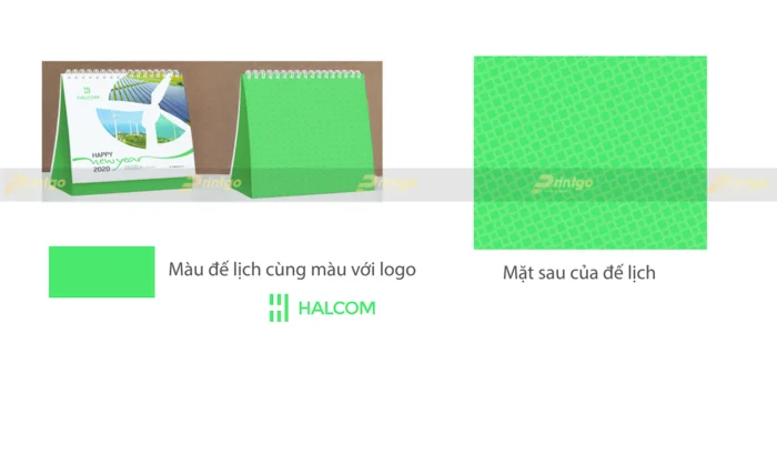 Printgo x Halcom: Thiết kế, in ấn lịch để bàn, thiệp và lì xì mang phong cách đặc trưng của thương hiệu
