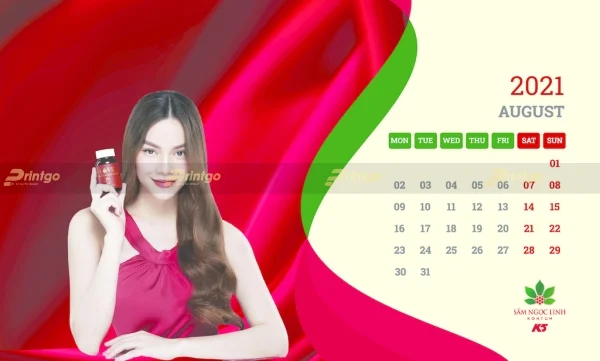 Printgo x Sâm Ngọc Linh Kon Tum K5: Thiết kế và in ấn bộ lịch tết ấn tượng giúp lan tỏa thương hiệu