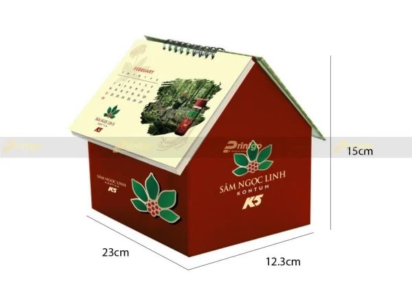 Printgo x Sâm Ngọc Linh Kon Tum K5: Thiết kế và in ấn bộ lịch tết ấn tượng giúp lan tỏa thương hiệu