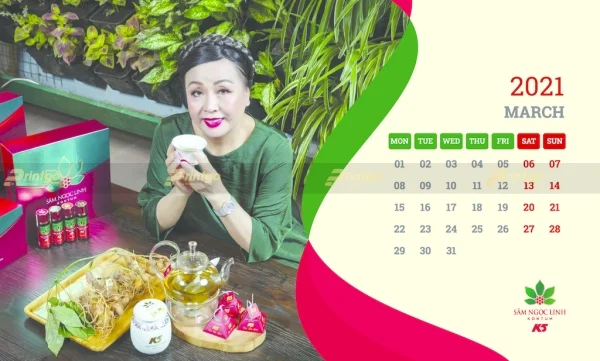 Printgo x Sâm Ngọc Linh Kon Tum K5: Thiết kế và in ấn bộ lịch tết ấn tượng giúp lan tỏa thương hiệu