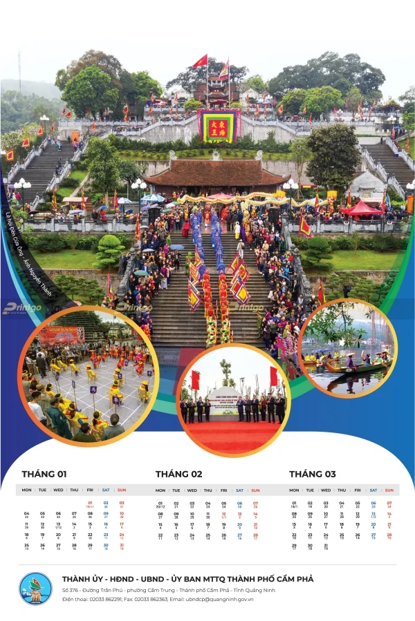 Printgo x UBMTTQ TP Cẩm Phả: Bộ lịch ấn tượng giới thiệu về văn hóa, kinh tế của TP. Cẩm Phả