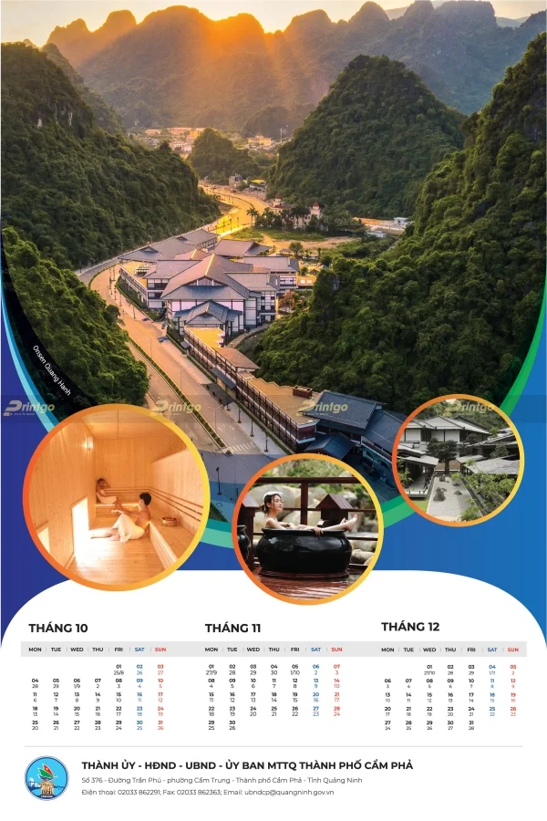 Printgo x UBMTTQ TP Cẩm Phả: Bộ lịch ấn tượng giới thiệu về văn hóa, kinh tế của TP. Cẩm Phả