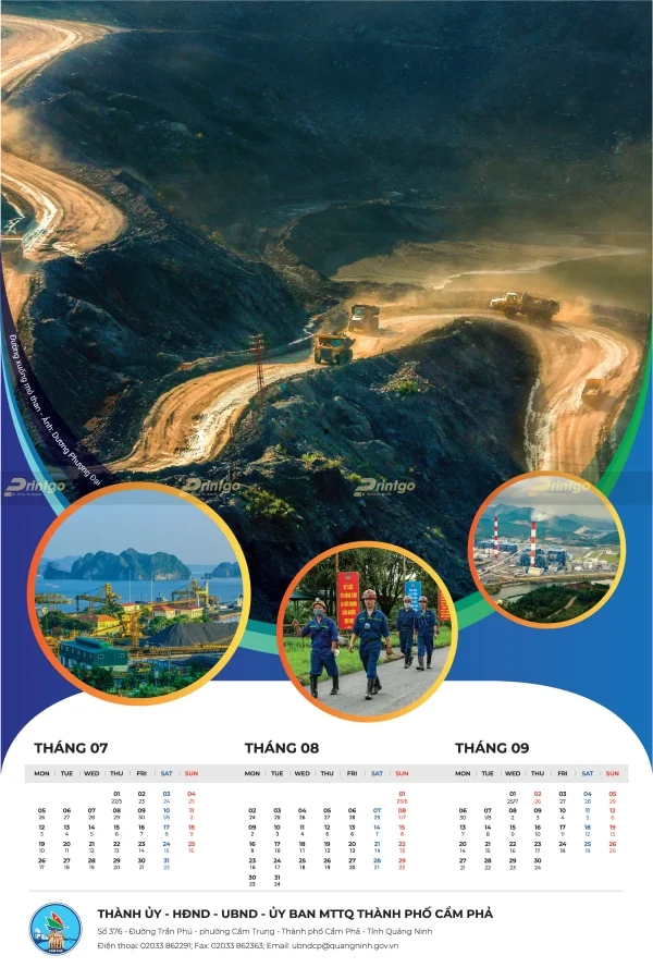 Printgo x UBMTTQ TP Cẩm Phả: Bộ lịch ấn tượng giới thiệu về văn hóa, kinh tế của TP. Cẩm Phả