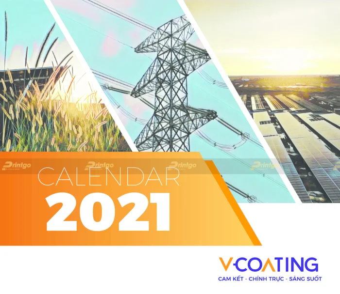 Printgo x V-COATING: Bộ lịch để bàn và lịch treo tường ấn tượng cho ngành công nghiệp