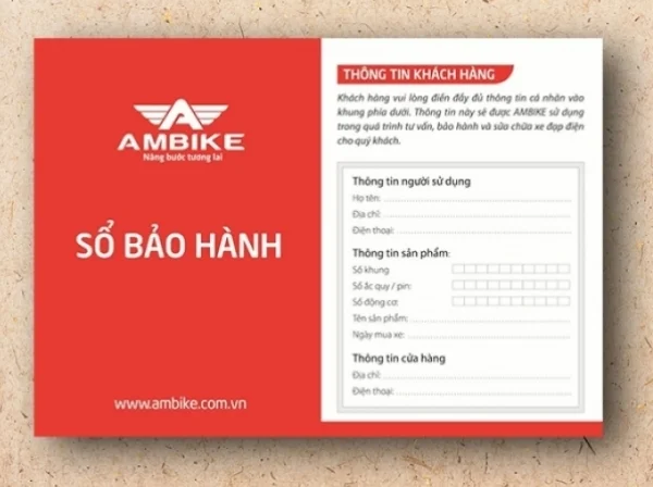 Chất liệu, kích thước phiếu bảo hành
