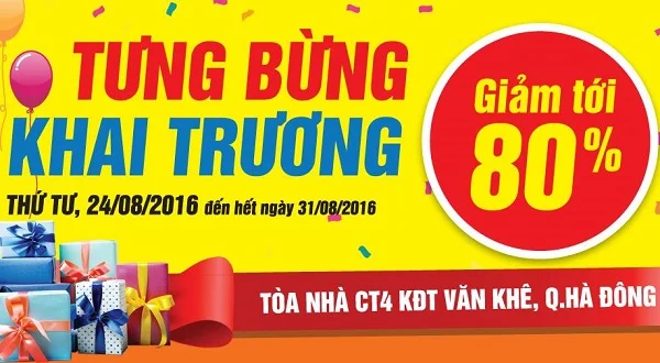 Tổng hợp mẫu thông báo khai trương cửa hàng thu hút khách hàng