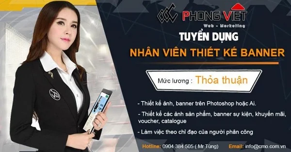 Banner tuyển dụng psd