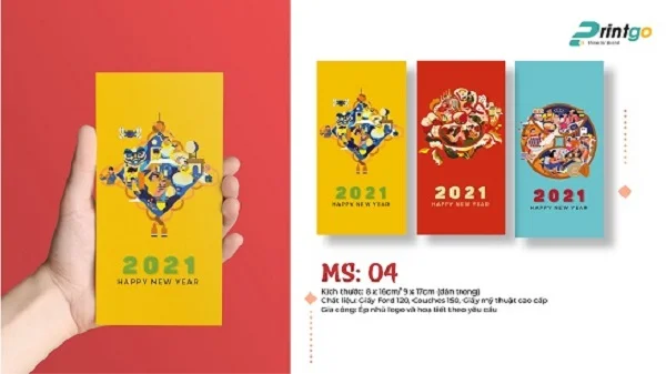 Mẫu lì xì tết đẹp mắt, ấn tượng