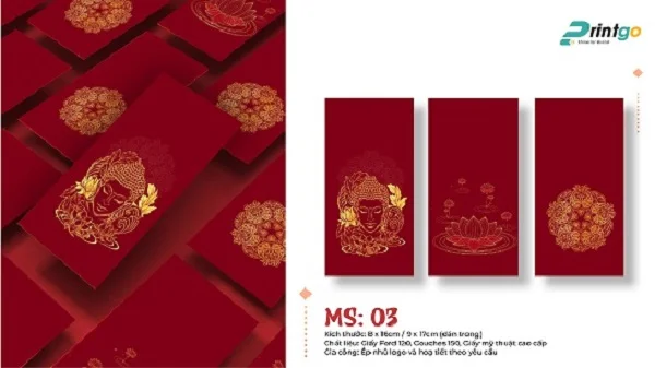Công nghệ in lì xì tết thường gặp 