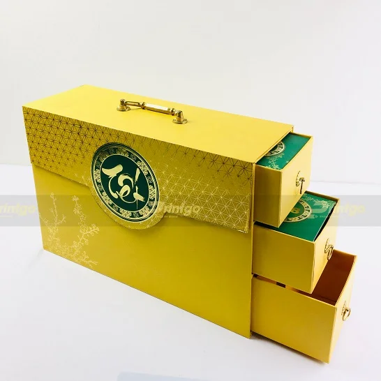 Hộp quà tết cứng cao cấp