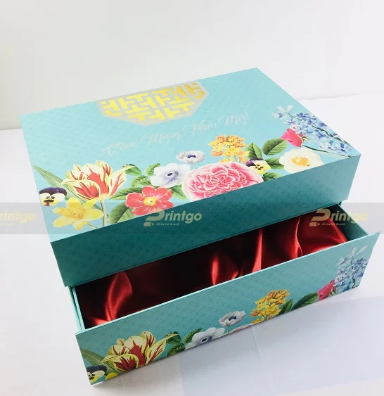 Hộp quà tết cứng cao cấp