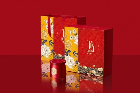 Hộp quà tết cứng cao cấp