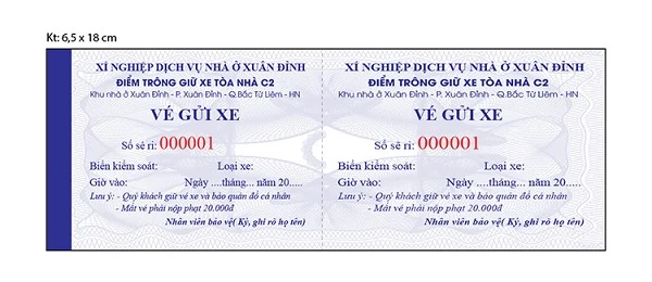 Lợi ích của vé giữ xe 