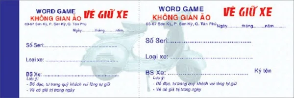 Gợi ý một số mẫu vé gửi máy ấn tượng