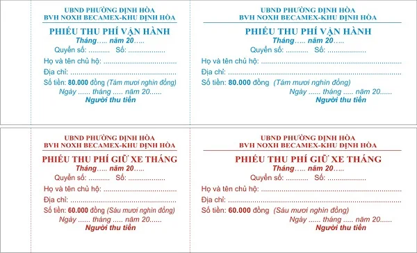 Gợi ý một số mẫu vé gửi máy ấn tượng