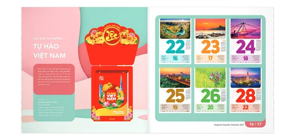Lưu ý khi in lịch tết Song Hành 2022