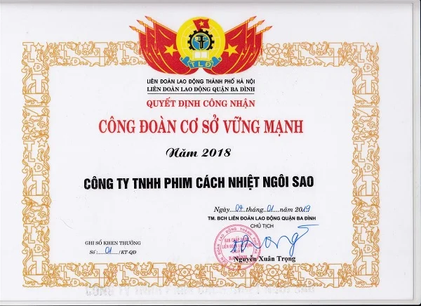 Chất liệu in mẫu giấy khen công đoàn viên xuất sắc