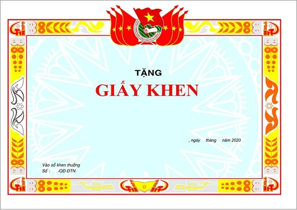 Top những mẫu giấy khen đoàn thanh niên corel đẹp nhất hiện nay