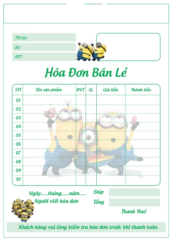 Download 10+ mẫu hóa đơn bán lẻ A5 chuẩn và đẹp nhất