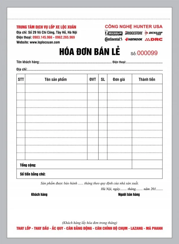 Download 10+ mẫu hóa đơn bán lẻ A5 chuẩn và đẹp nhất
