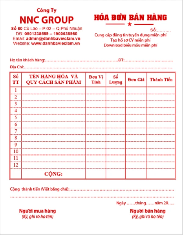 Download 10+ mẫu hóa đơn bán lẻ A5 chuẩn và đẹp nhất