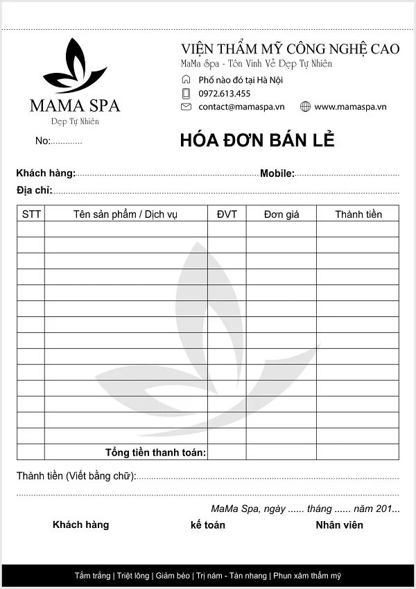Download 10+ mẫu hóa đơn bán lẻ A5 chuẩn và đẹp nhất