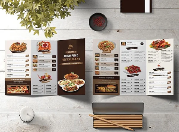 Chất liệu để in menu nhà hàng phổ biến hiện nay 