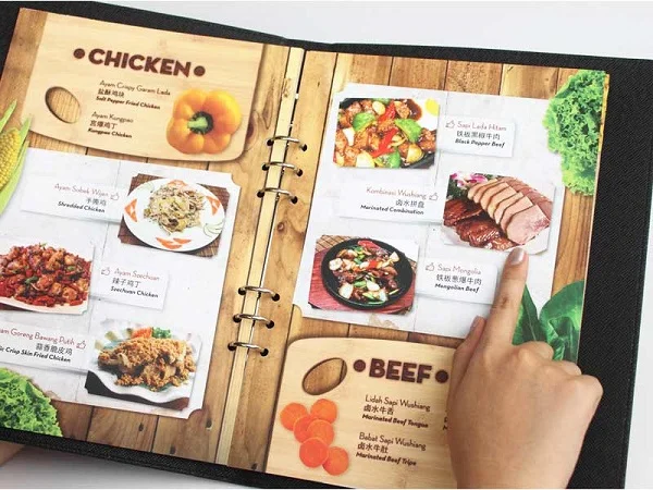 Chất liệu để in menu nhà hàng phổ biến hiện nay 